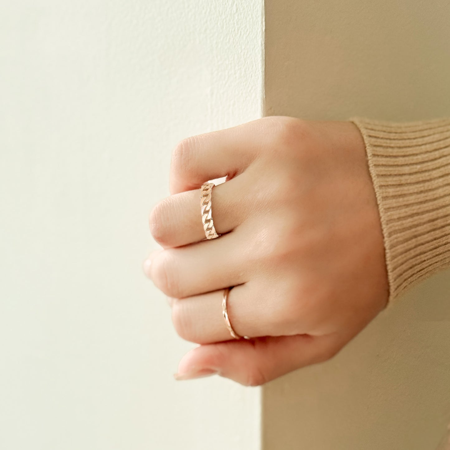 Chain Link Band Ring