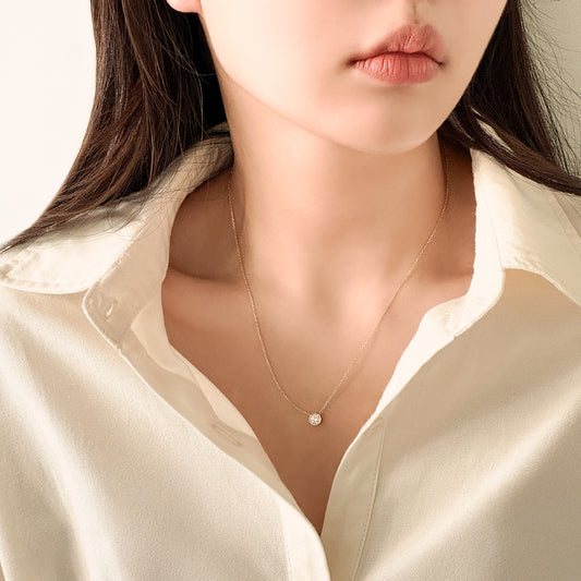 0.3ct Lab Grown Diamond Bezel Necklace