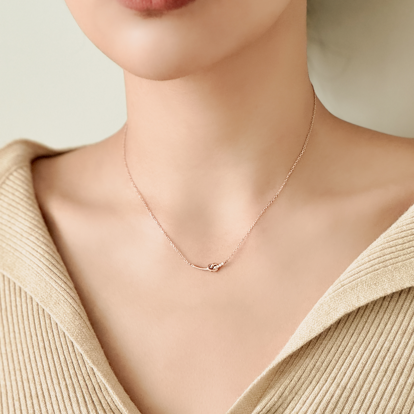 Heart Pretzel Necklace