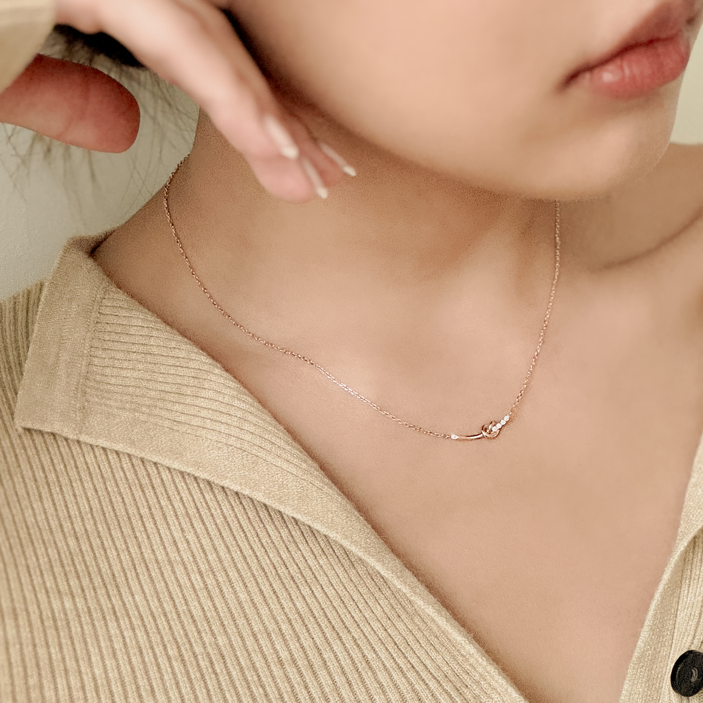 Heart Pretzel Necklace