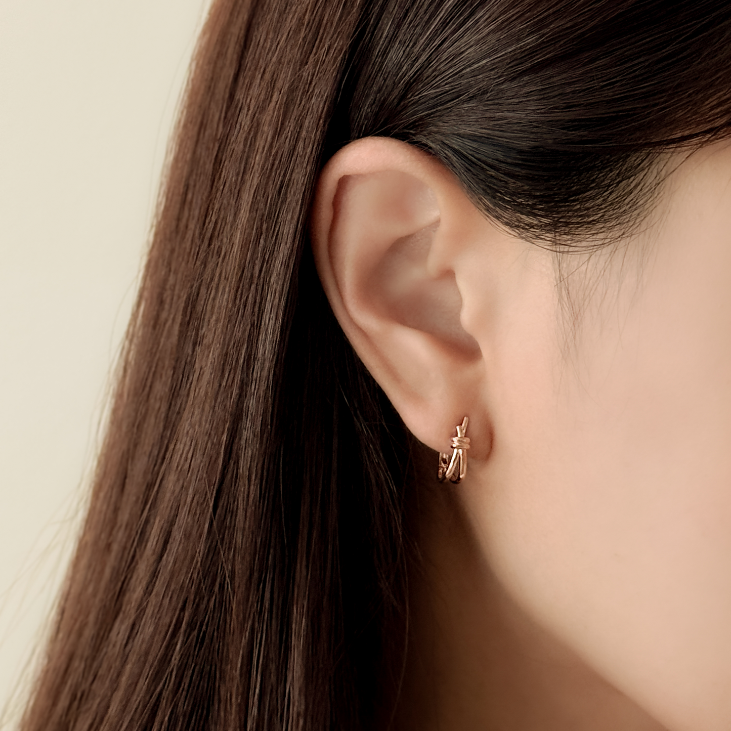 Knot Hoop Earrings