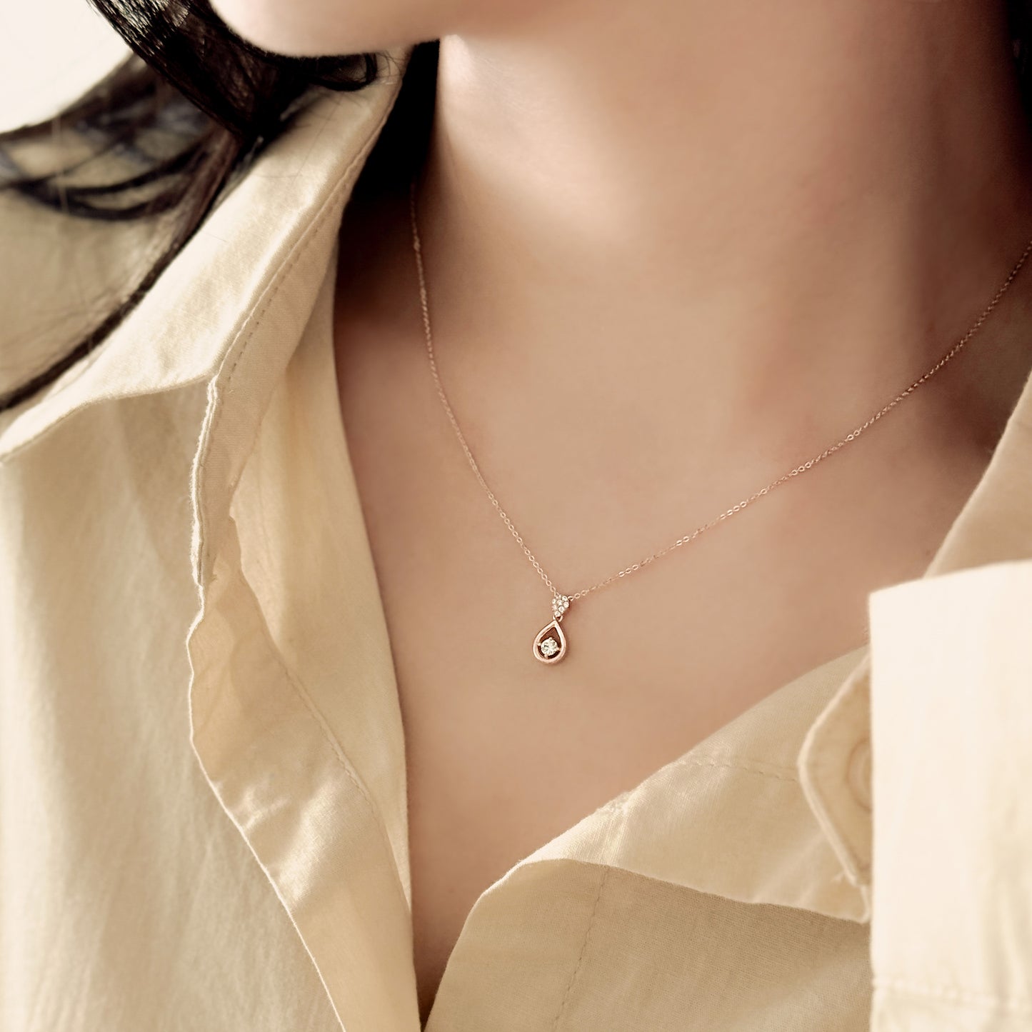 Radiant Drop Necklace