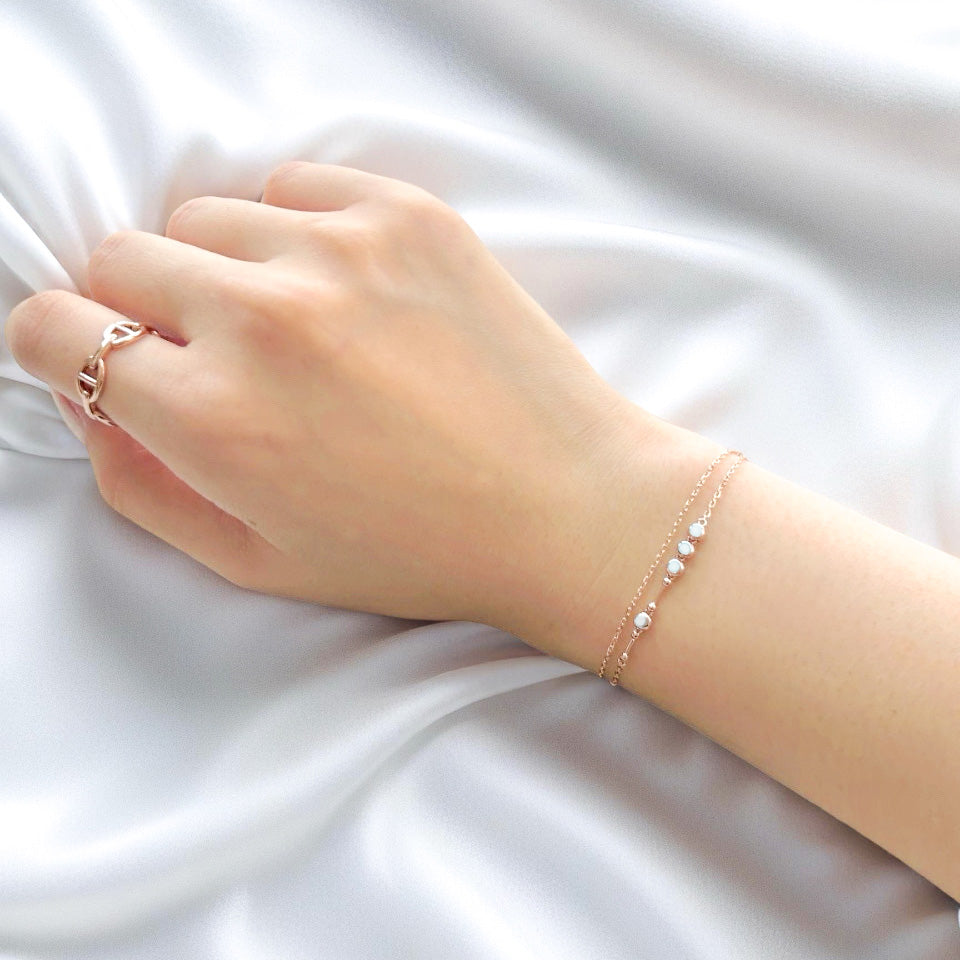 Double Layered Lab Grown Diamond Bracelet