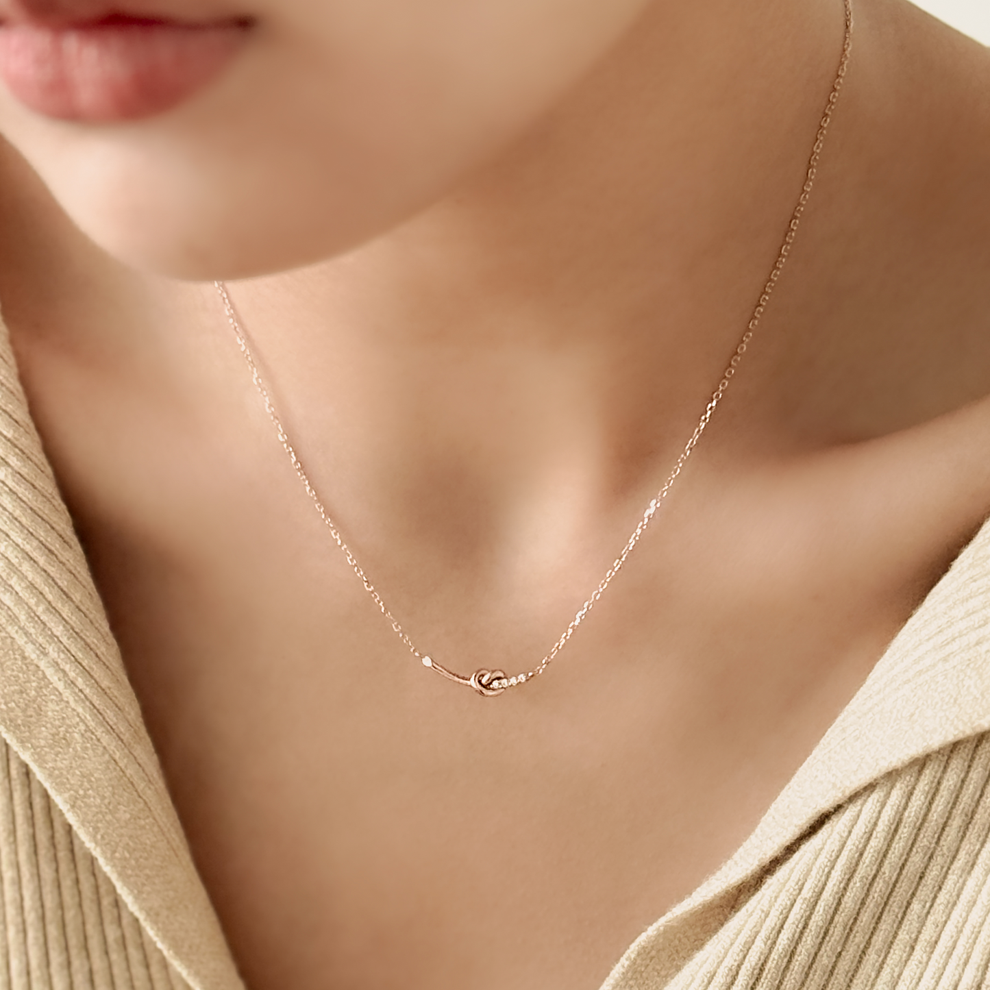 Heart Pretzel Necklace