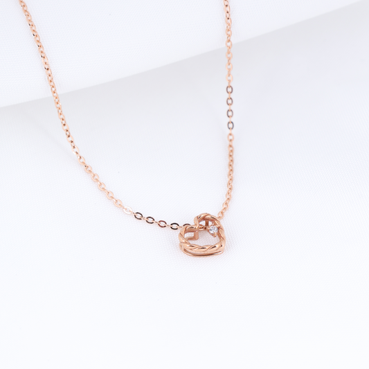 Twist Heart Necklace