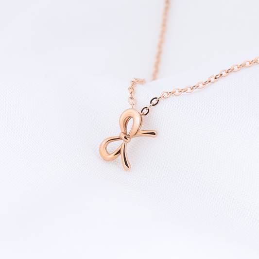 Golden Ribbon Necklace