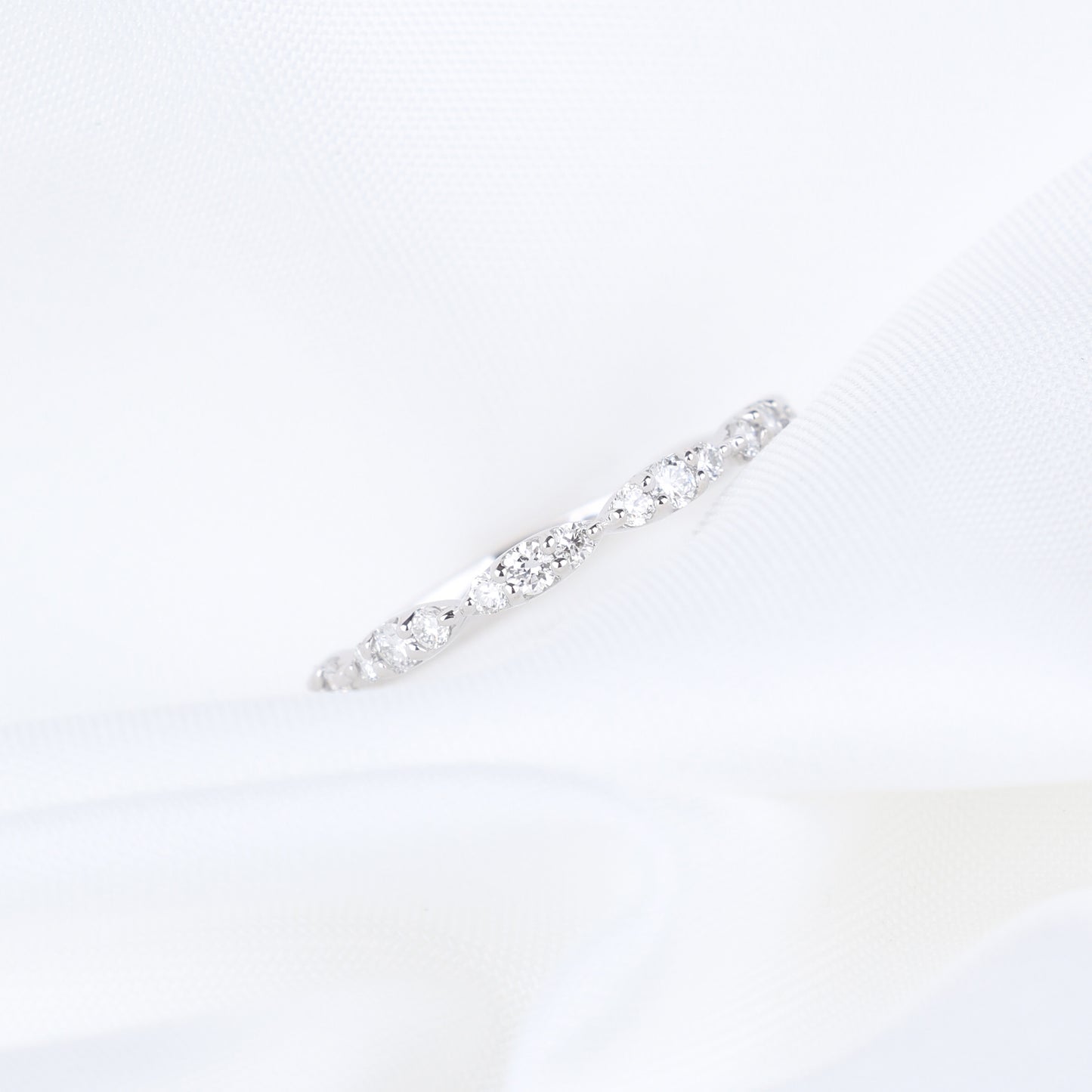 Lab Grown Diamond Marquise Half Eternity Band