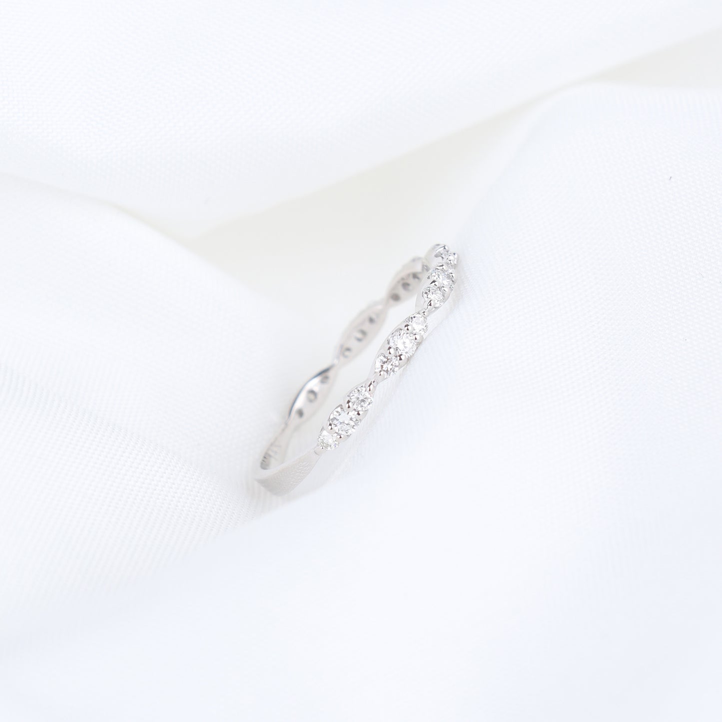 Lab Grown Diamond Marquise Half Eternity Band