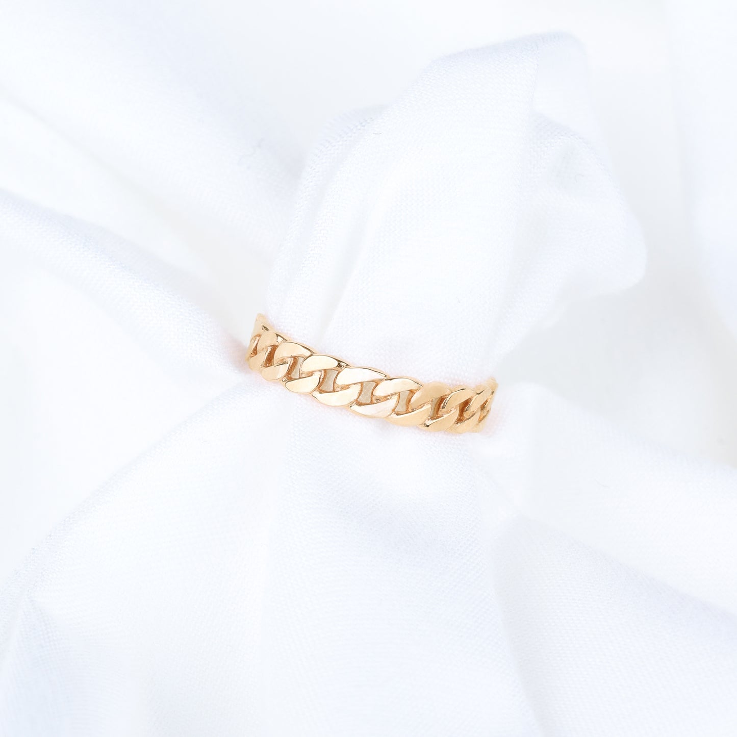 Chain Link Band Ring