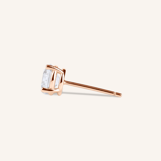 Four Prong Lab Grown Diamond Stud Earrings