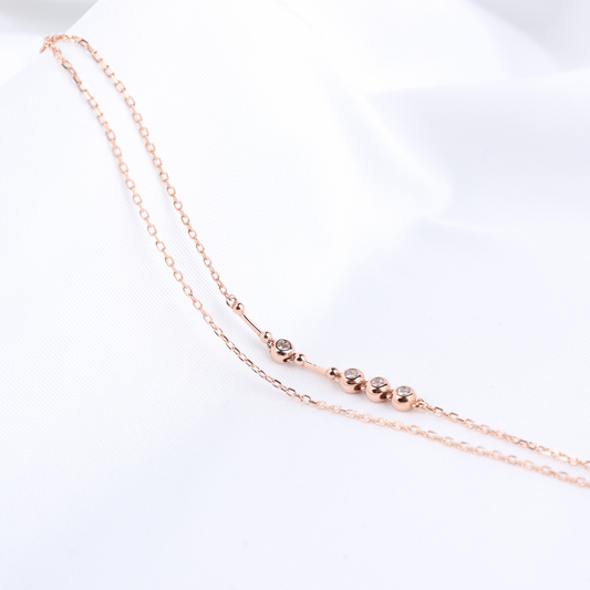 Double Layered Lab Grown Diamond Bracelet