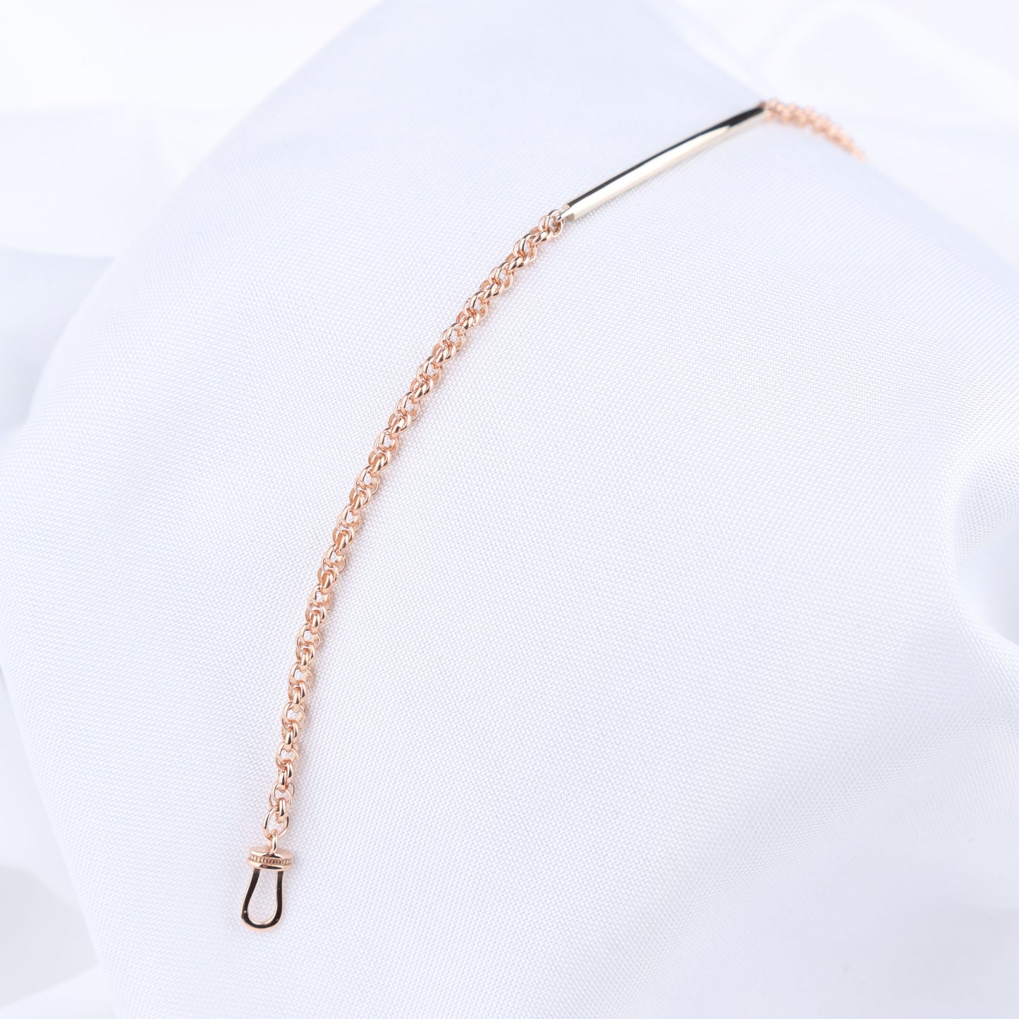Two Tone Double Link Bracelet