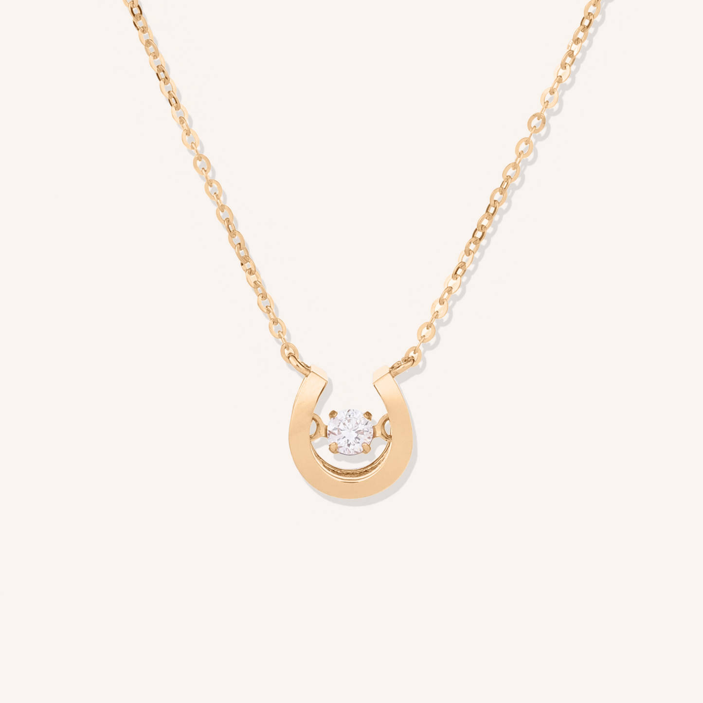 Dancing Stone Horseshoe Necklace