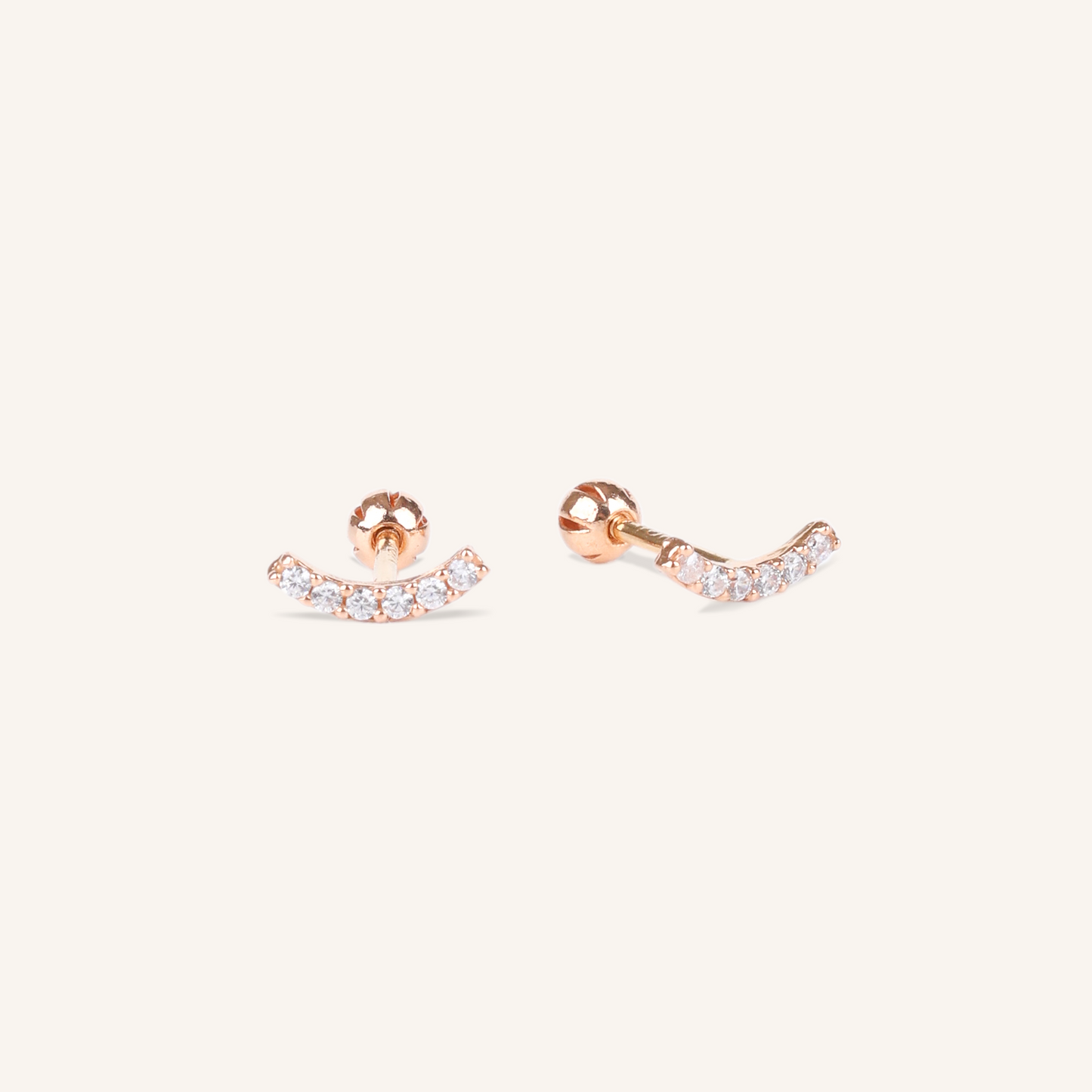 Arc Stud Earrings