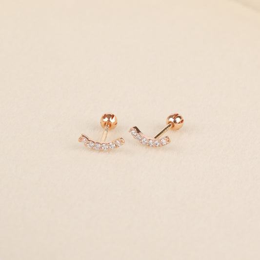 Arc Stud Earrings
