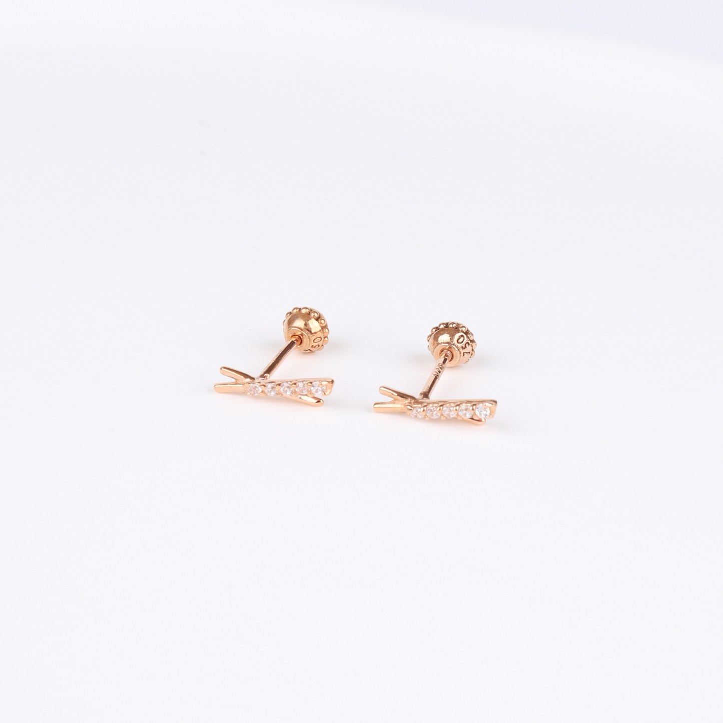 X Bar Stud Earrings