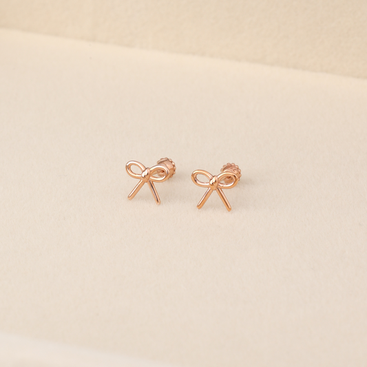 Ribbon Stud Earrings