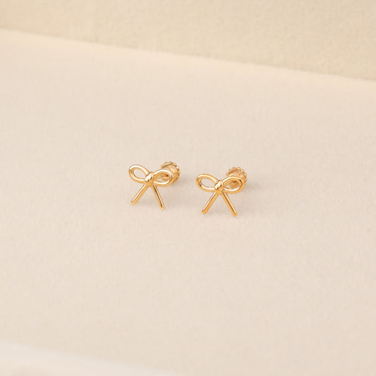 Ribbon Stud Earrings