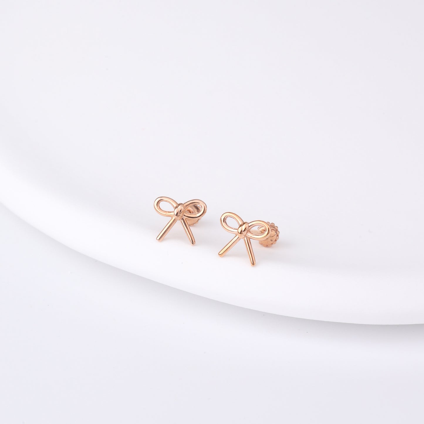 Ribbon Stud Earrings