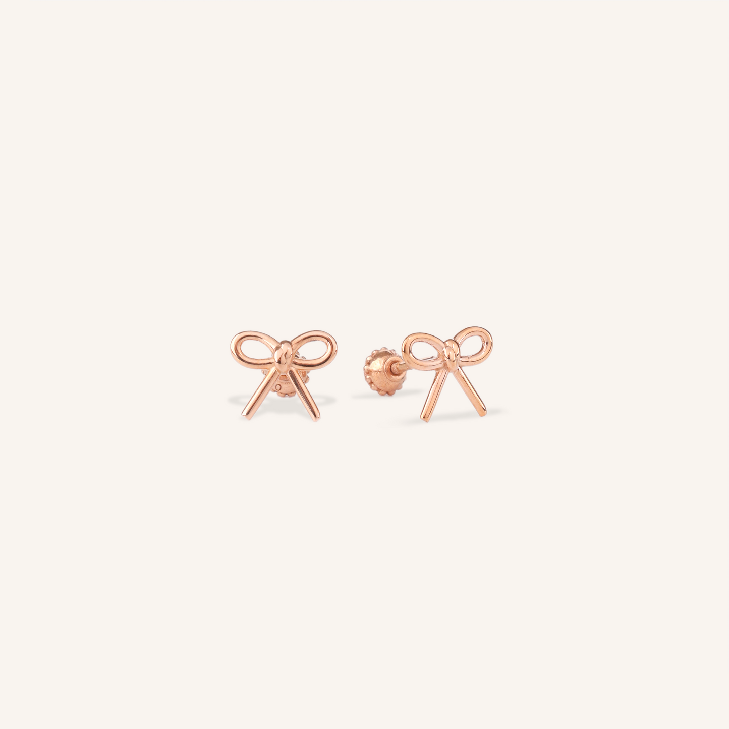 Ribbon Stud Earrings