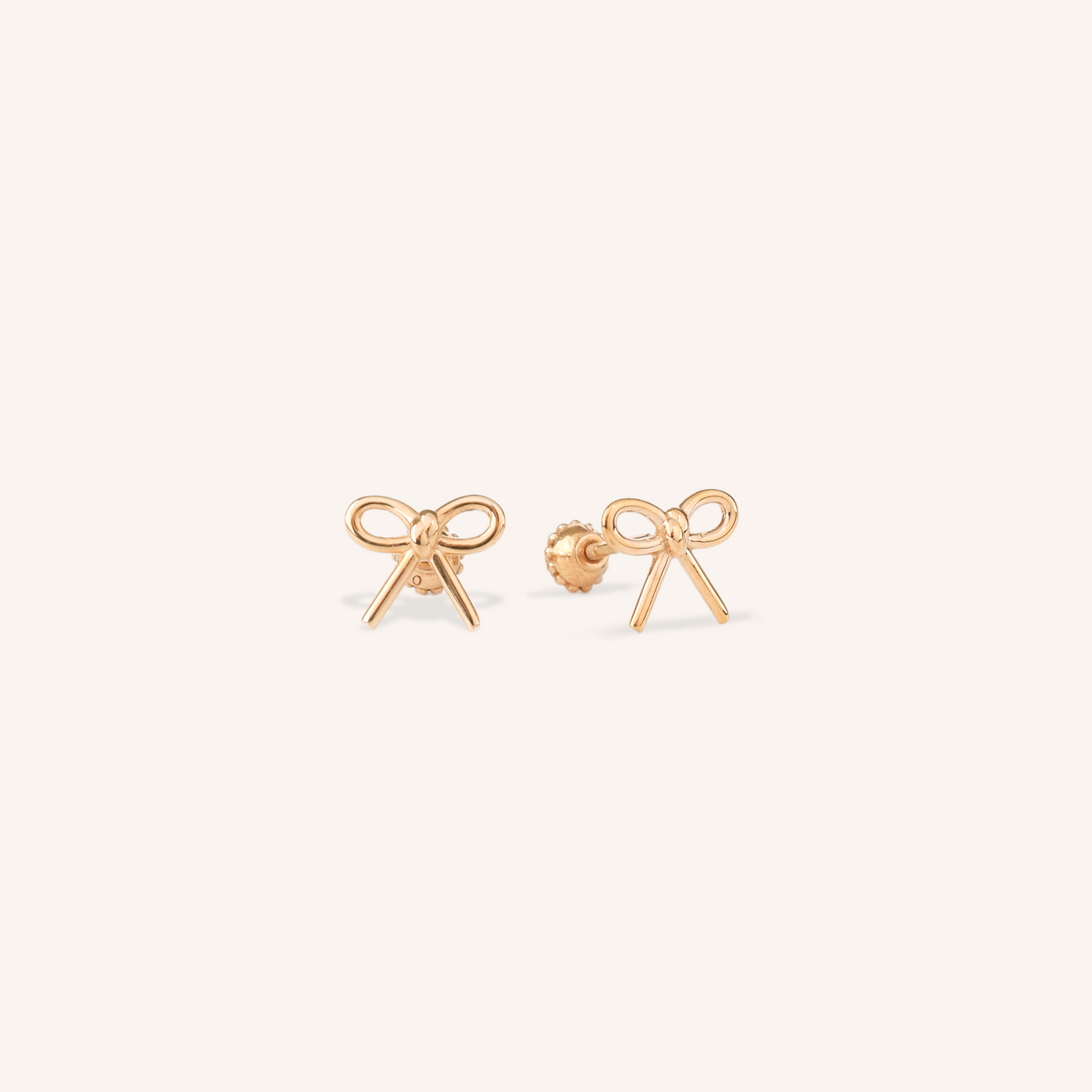 Ribbon Stud Earrings
