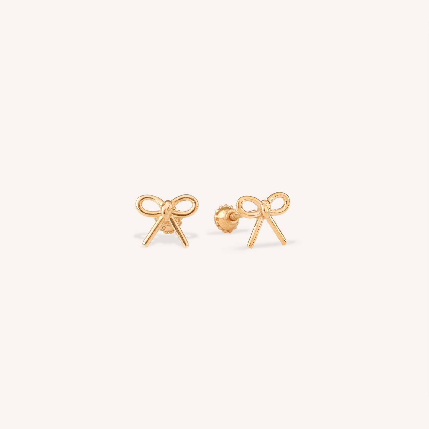 Ribbon Stud Earrings