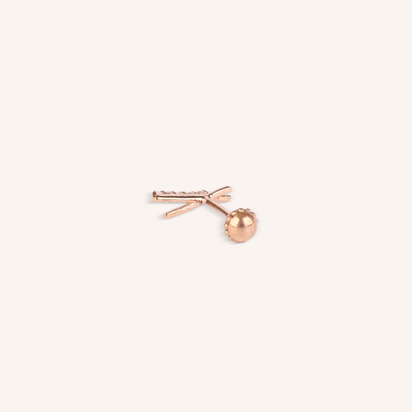 X Bar Stud Earrings