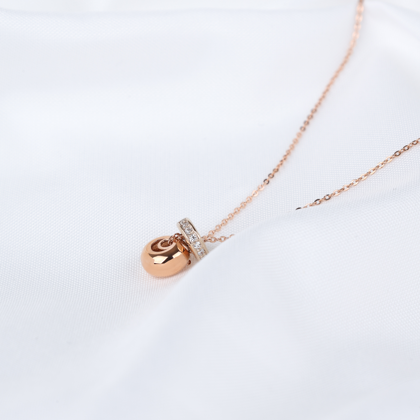 Two-Tone Duo Ring Necklace