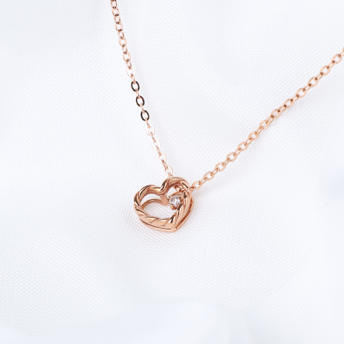 Twist Heart Necklace