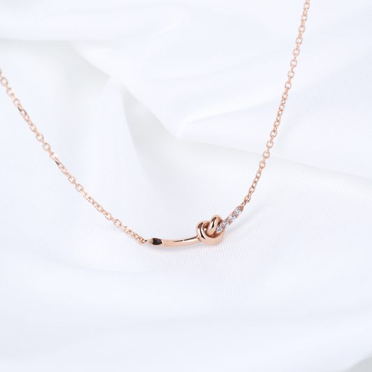 Heart Pretzel Necklace