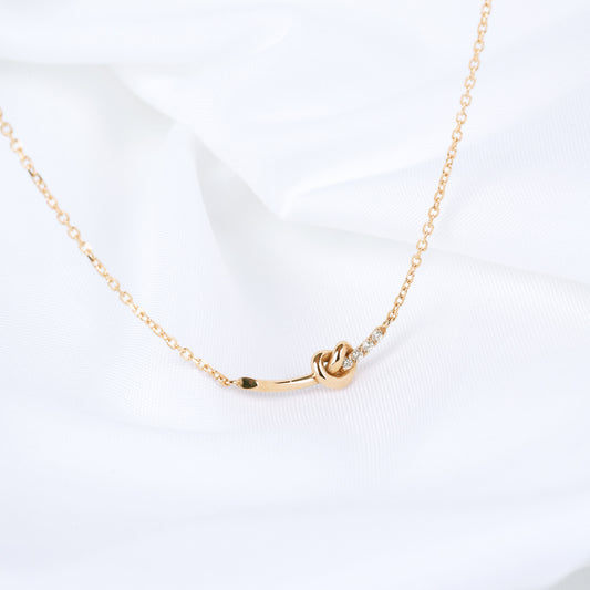 Heart Pretzel Necklace