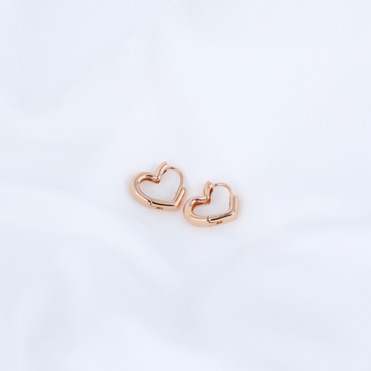 Heart Hoop Earrings