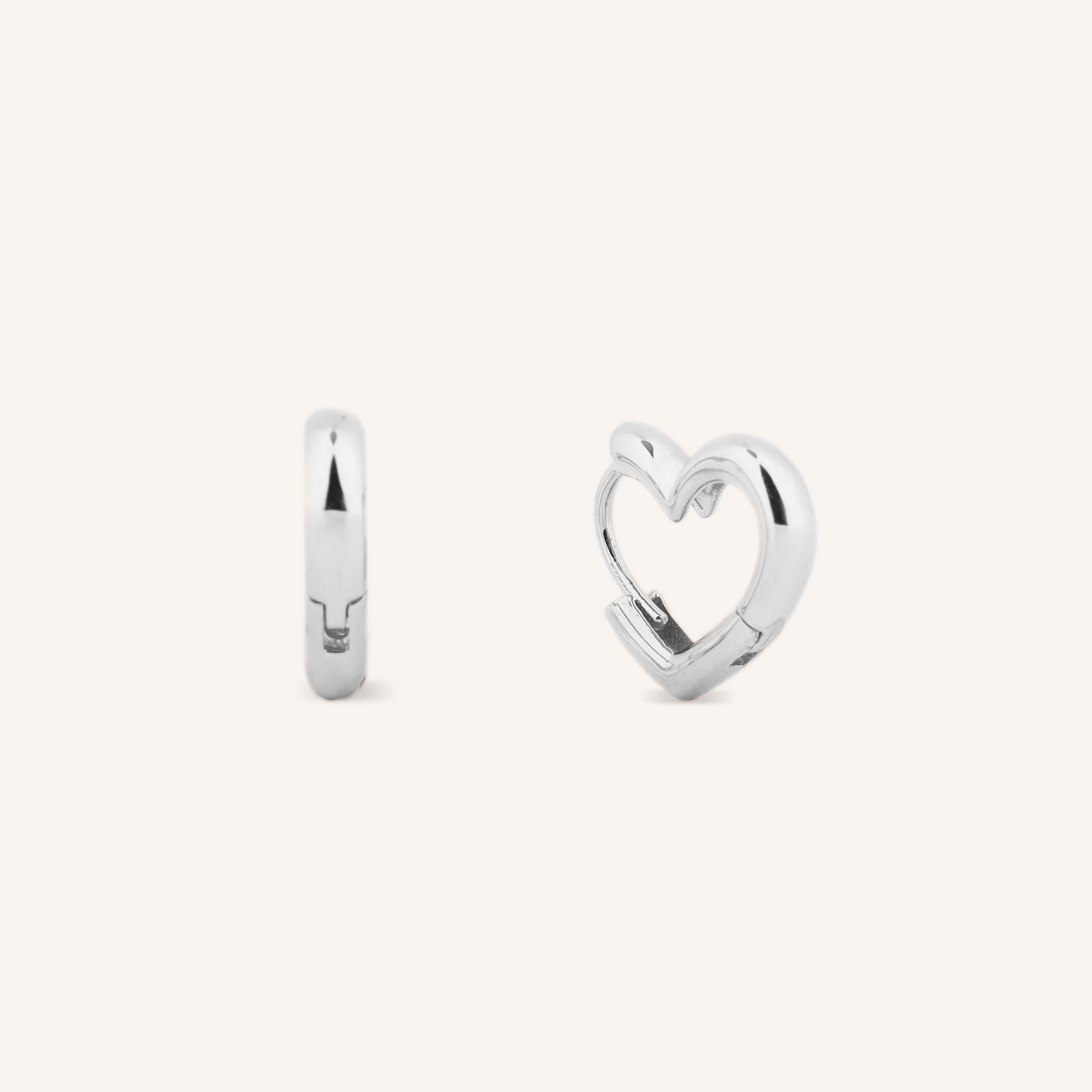 Heart Hoop Earrings