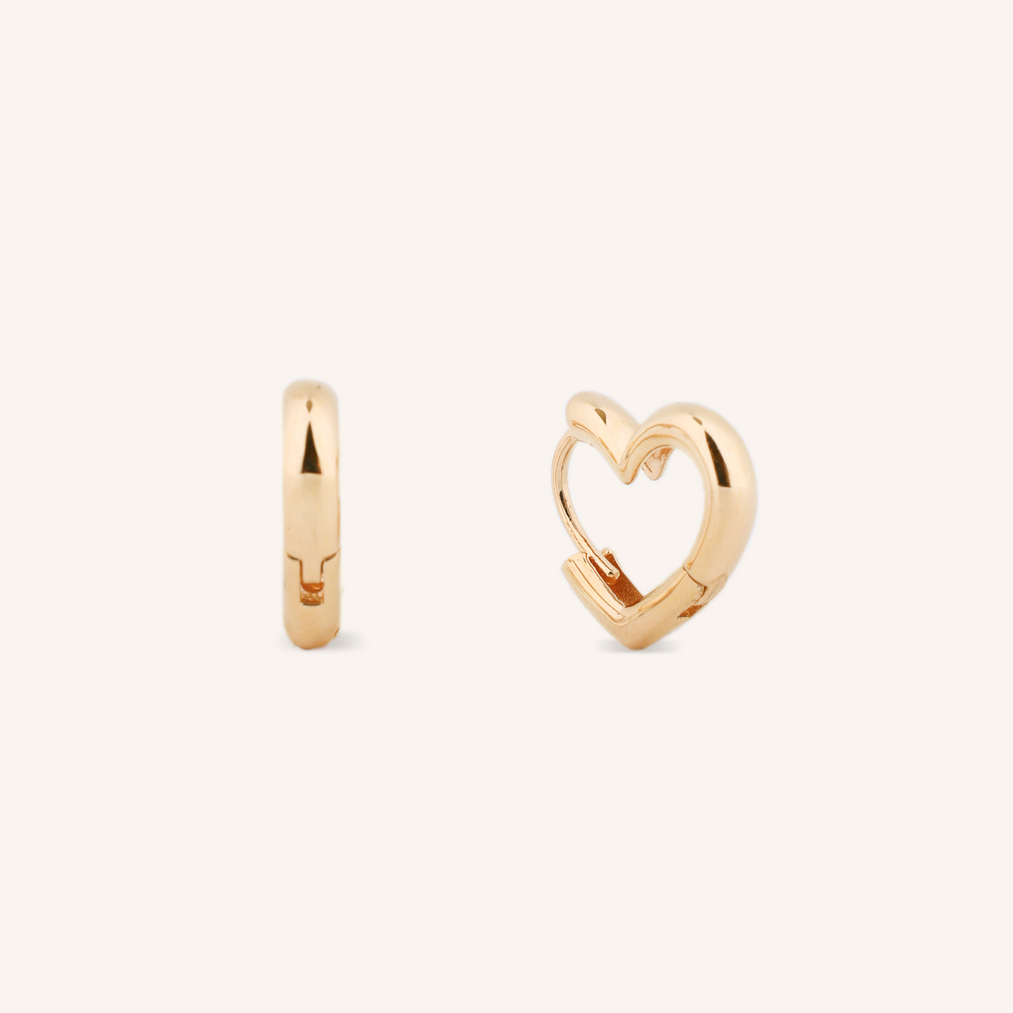 Heart Hoop Earrings