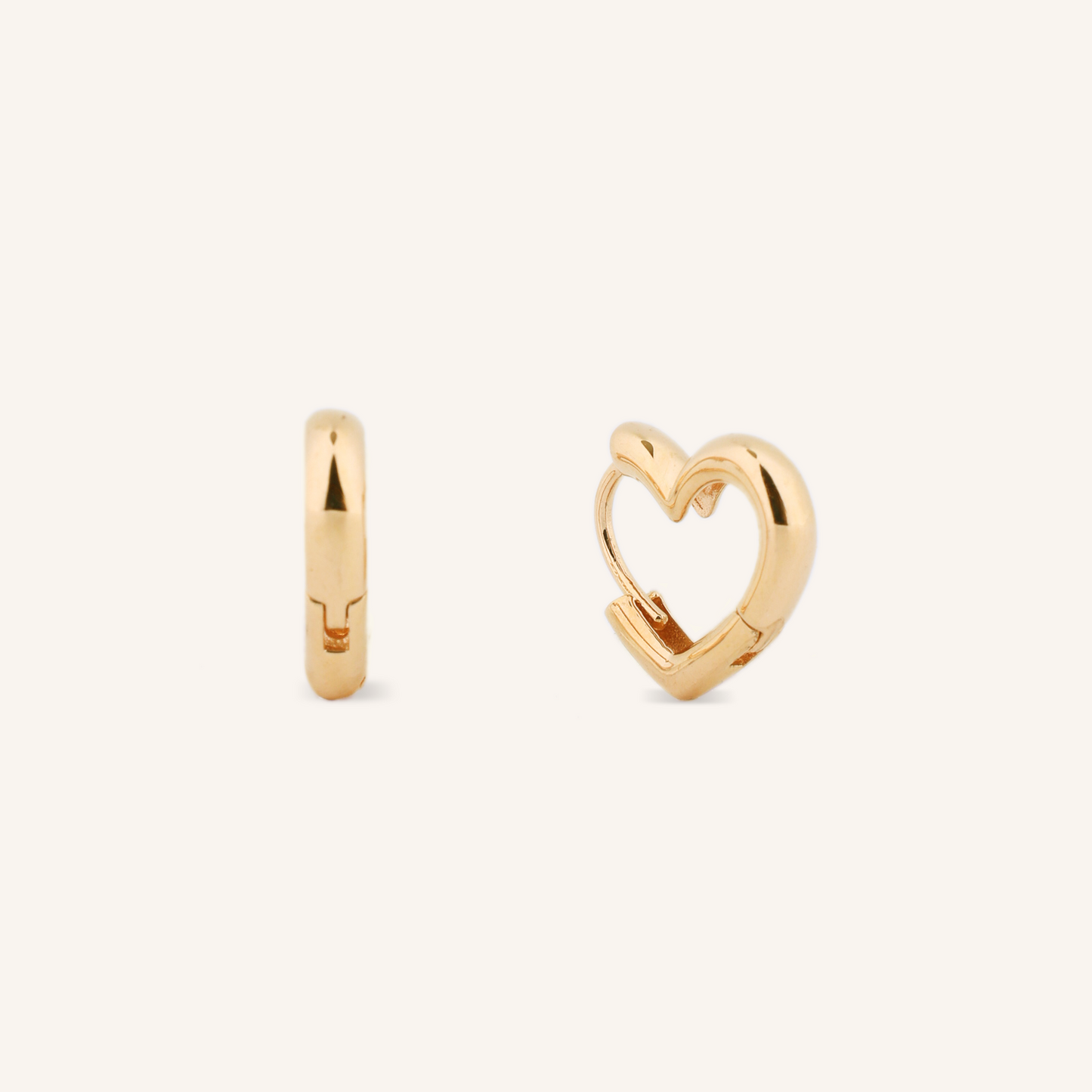 Heart Hoop Earrings