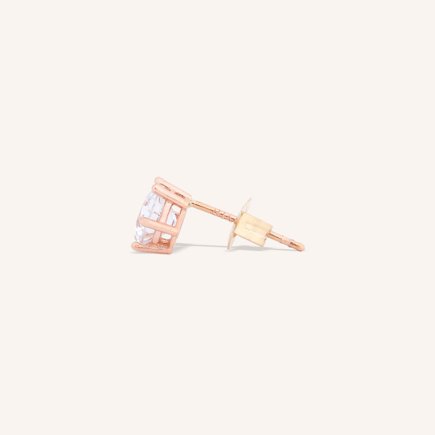 6 Prong Solitaire Stud Earrings