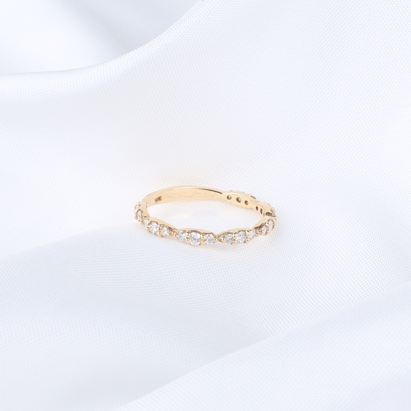 Lab Grown Diamond Marquise Half Eternity Band