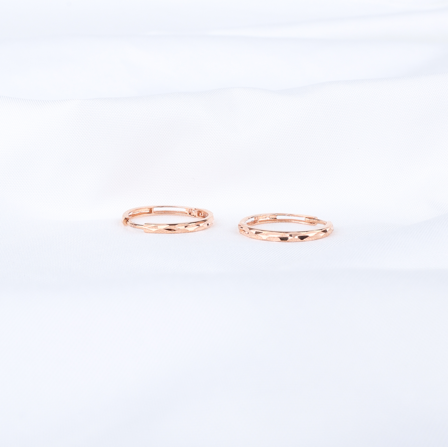 Faceted Hoop Earrings