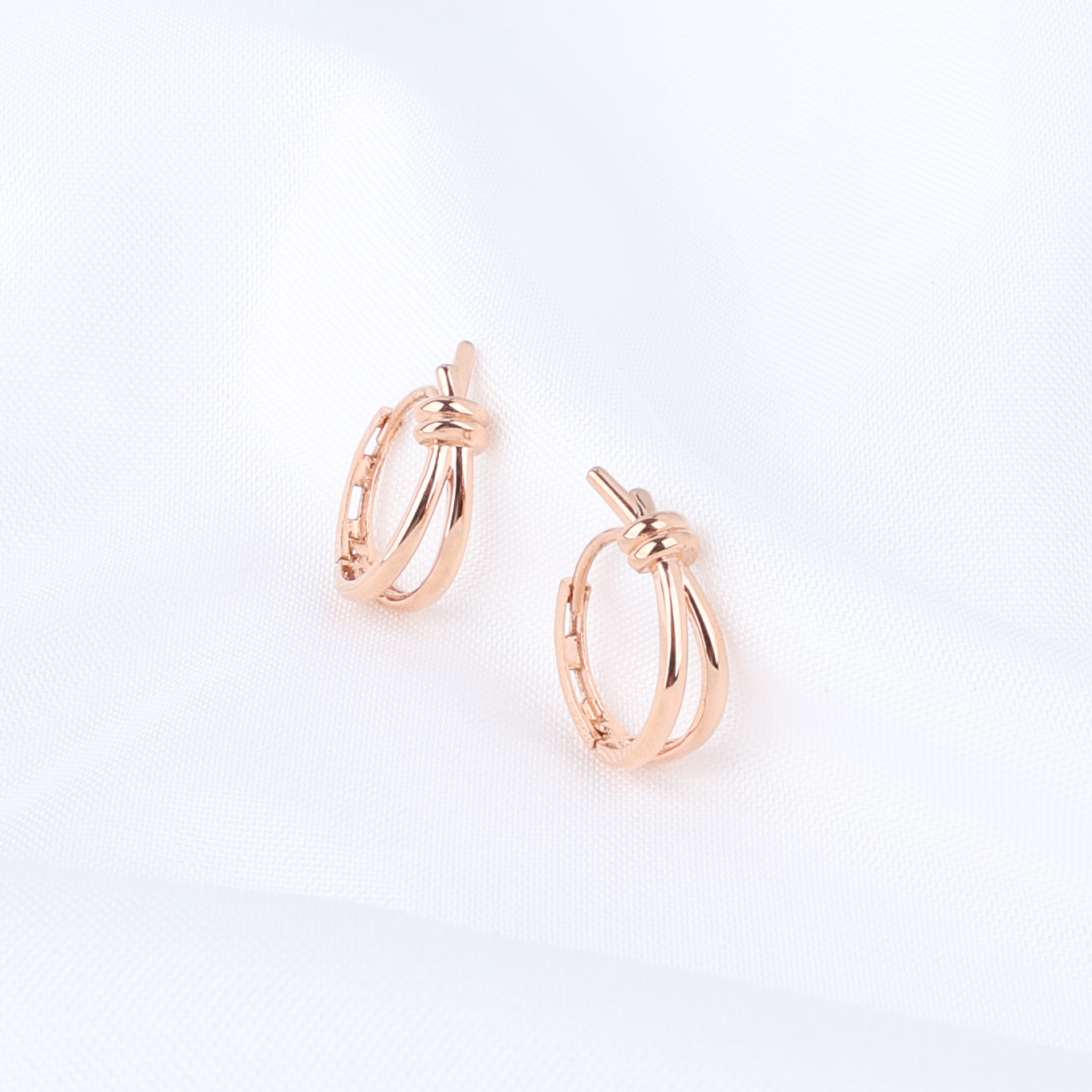 Knot Hoop Earrings