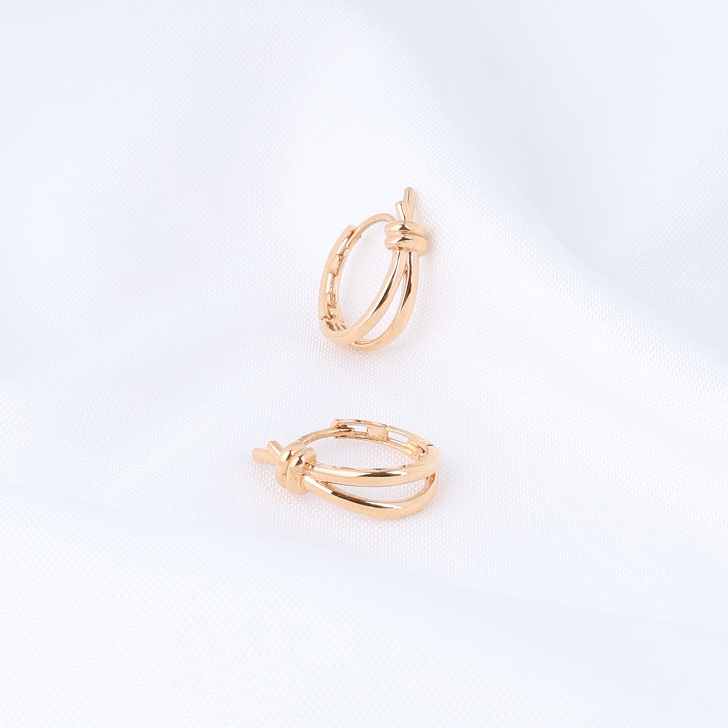 Knot Hoop Earrings