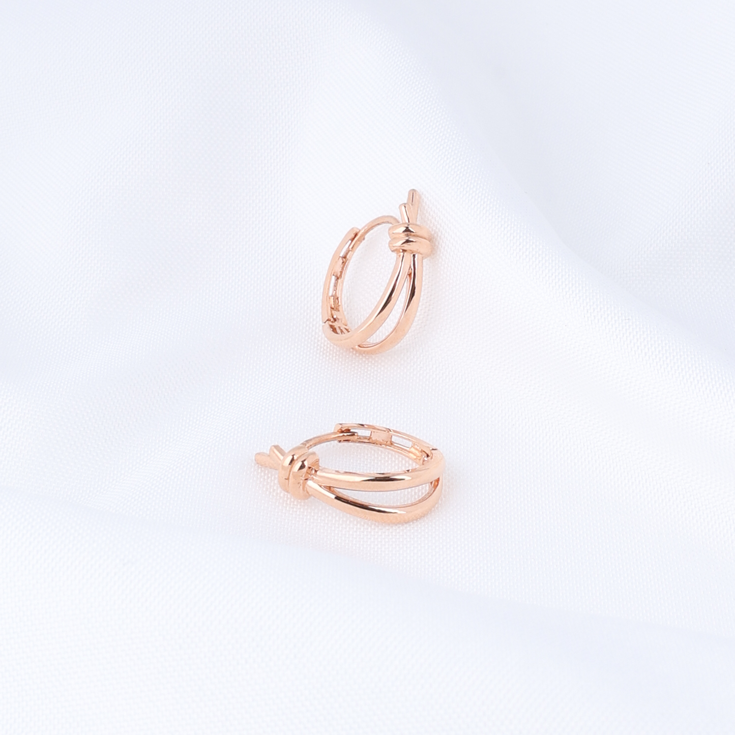 Knot Hoop Earrings