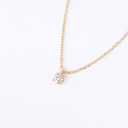 Four Prong Lab Grown Diamond Solitaire Necklace
