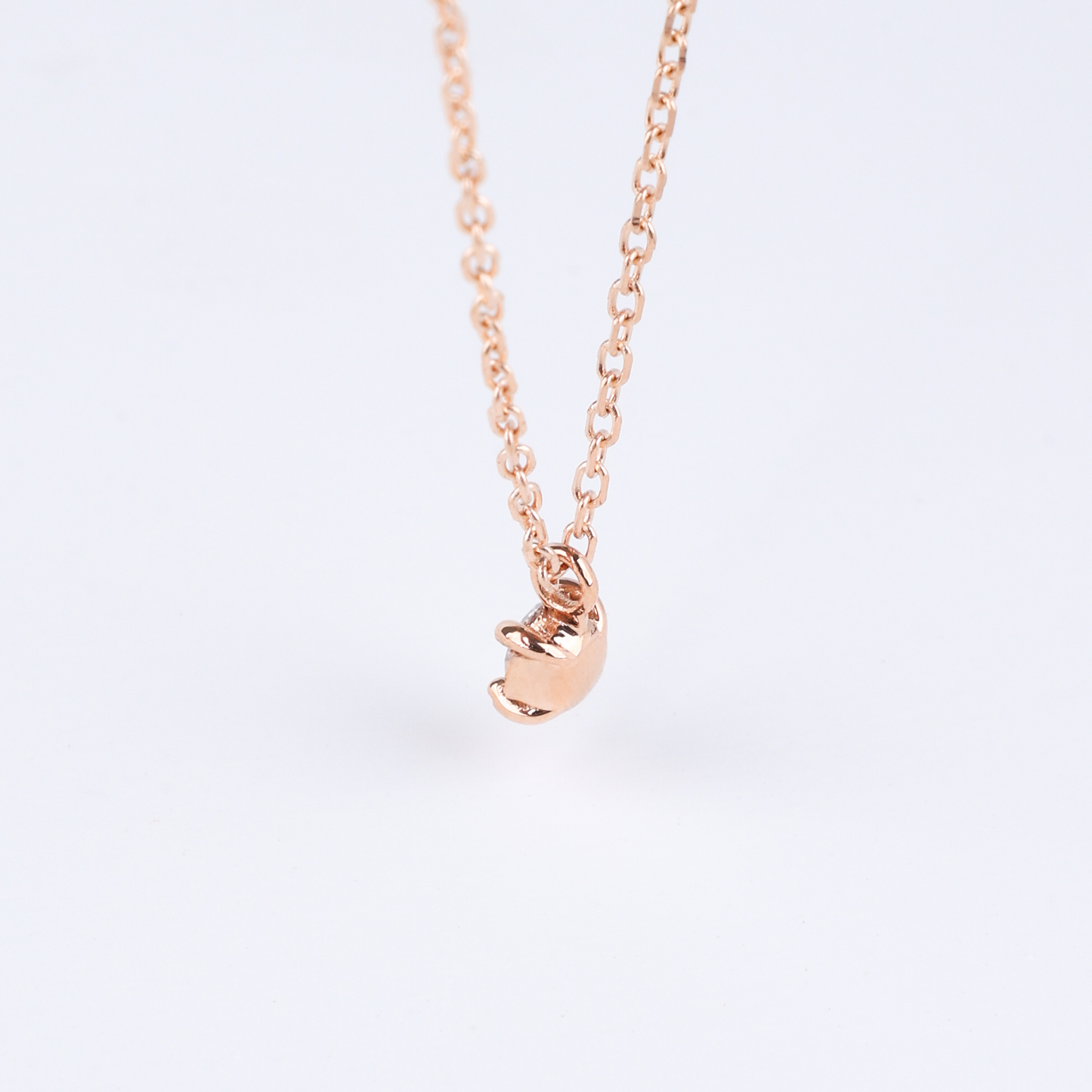 Lab Grown Diamond Four Prong Solitaire Necklace