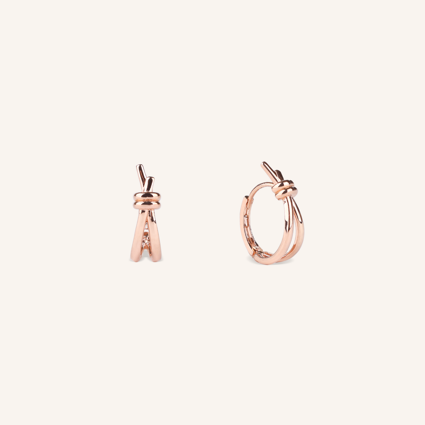Knot Hoop Earrings