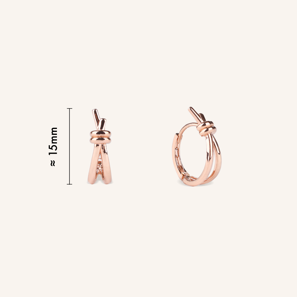 Knot Hoop Earrings