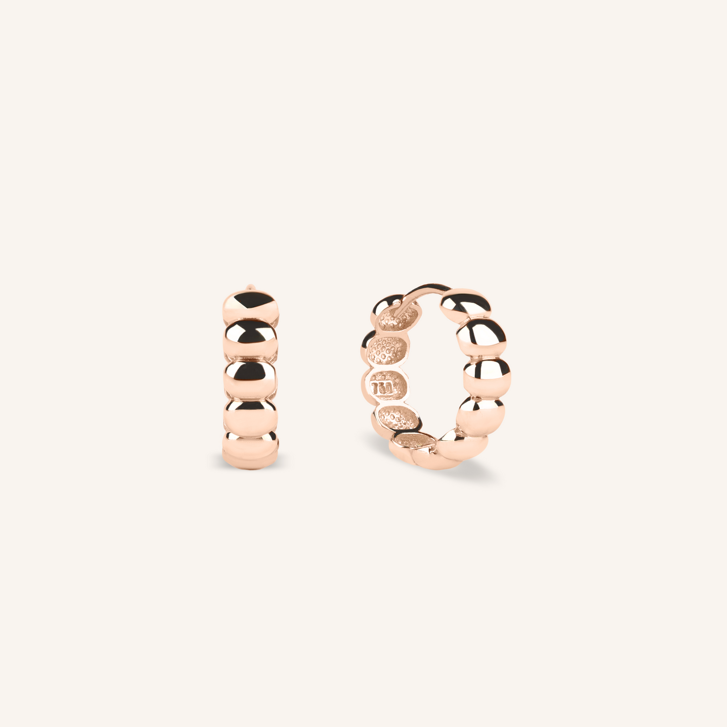 Pebble Hoop Earrings