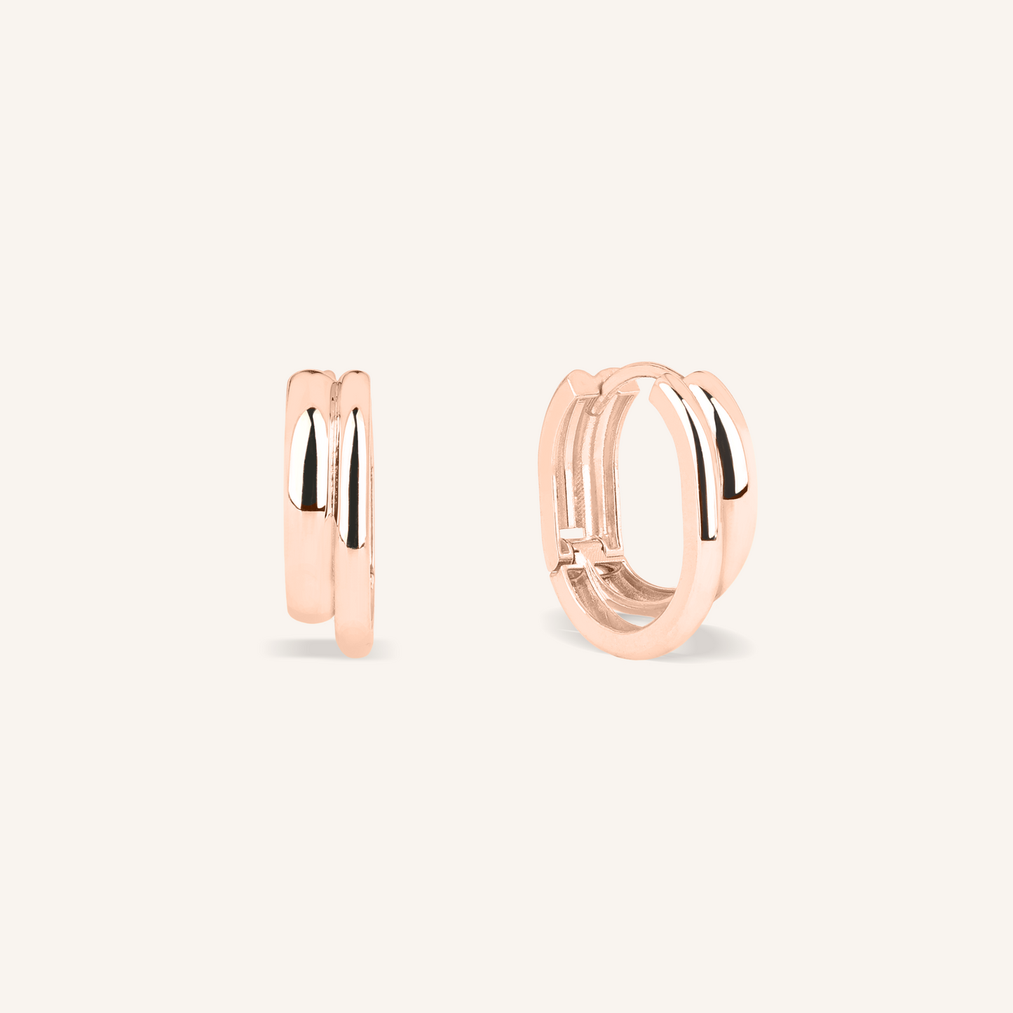 Double Band Hoop Earrings