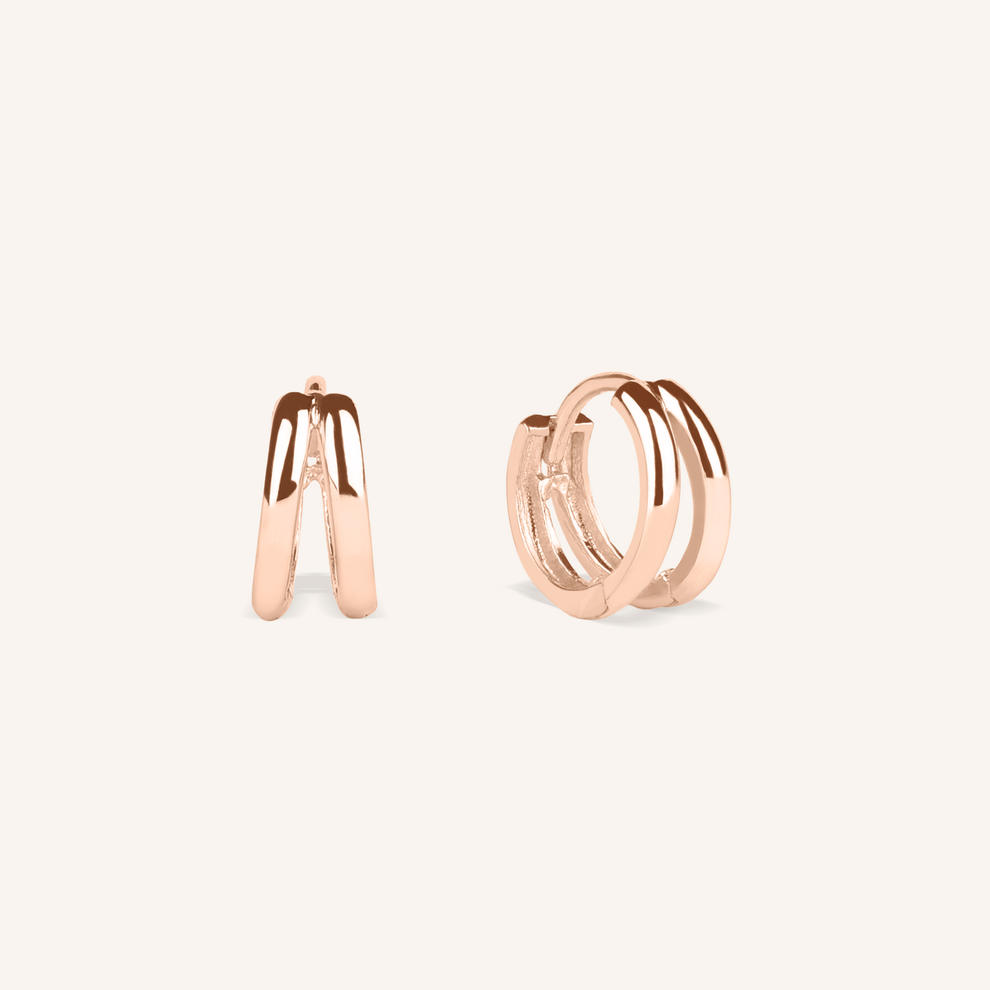 Double Loop Hoop Earrings