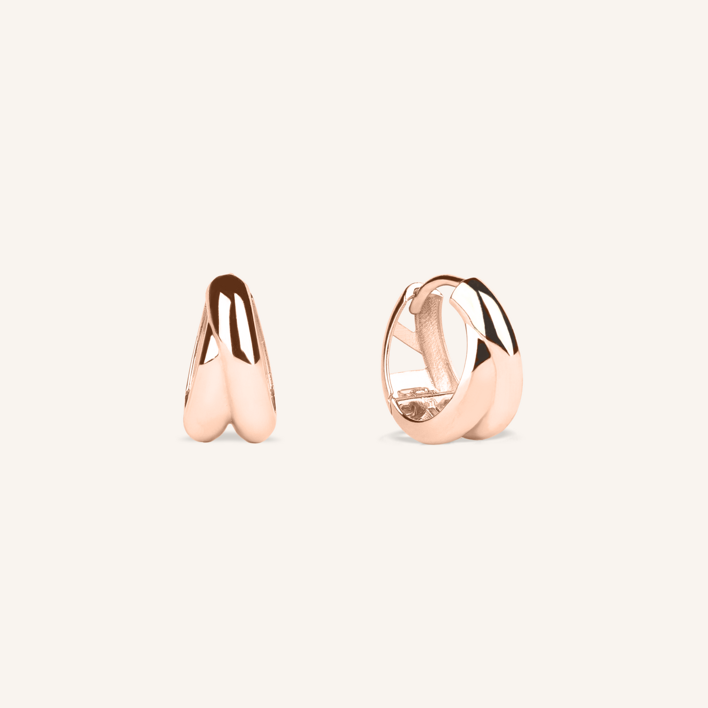 Double Curve Hoop Earrings
