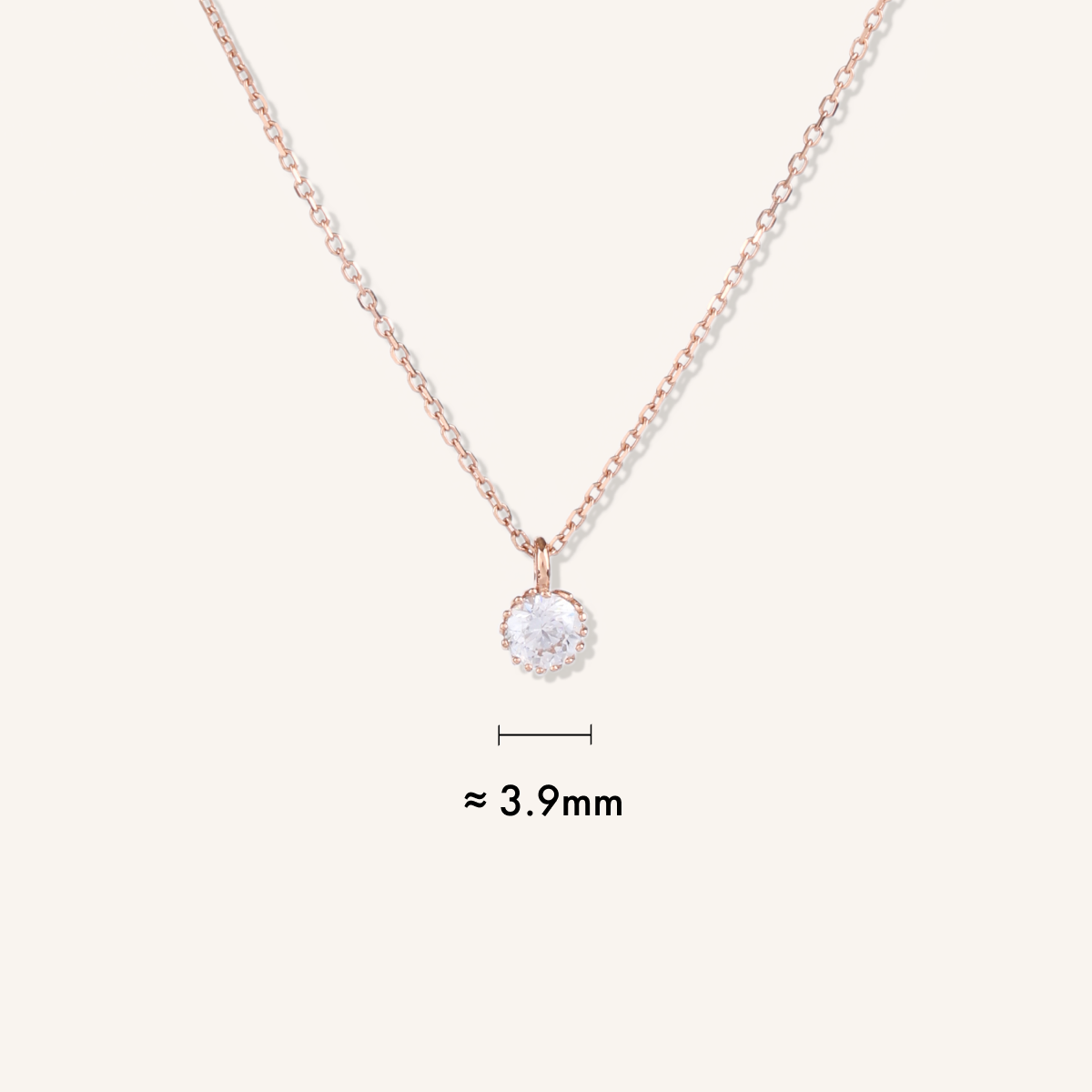 Classic Solitaire Necklace